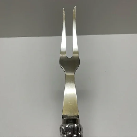 Arthur Court Vintage Thanksgiving Turkey Cast Aluminum Carving Set Stainless